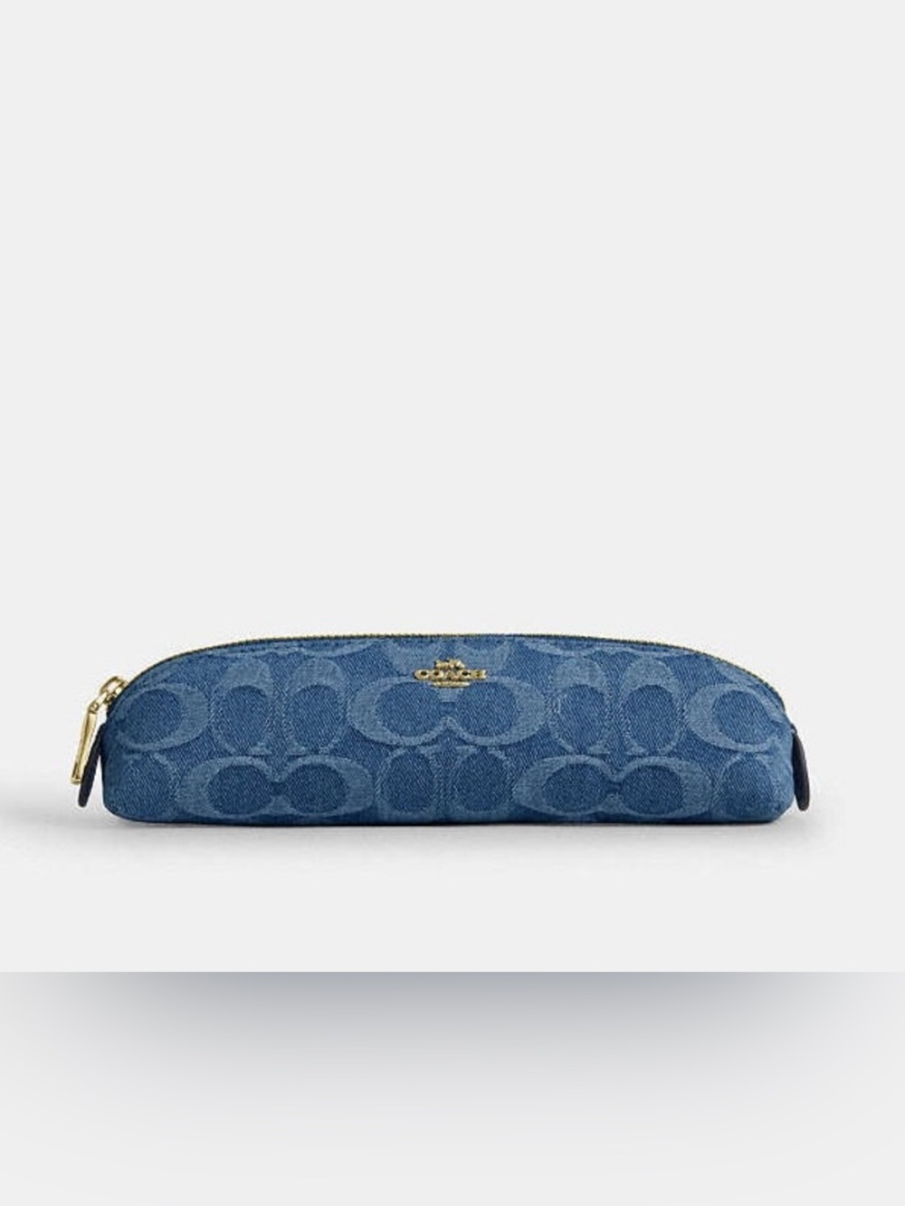 Coach Pencil Case In Signature Denim CDC10 NWT Color: IM/INDIGO